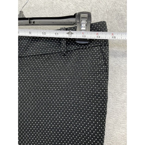 Ann Taylor Women's Pants Micro Black White Polka Dot Size 0 Straight Leg - Picture 8 of 10
